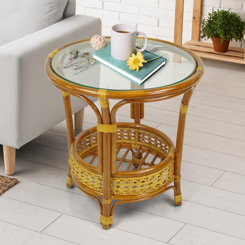 Wickerix 20.5" Round Glass Table Top - 1/4" Thick - Flat Polished Glass, Pelangi Coffee Table Replacement Glass - Image 2